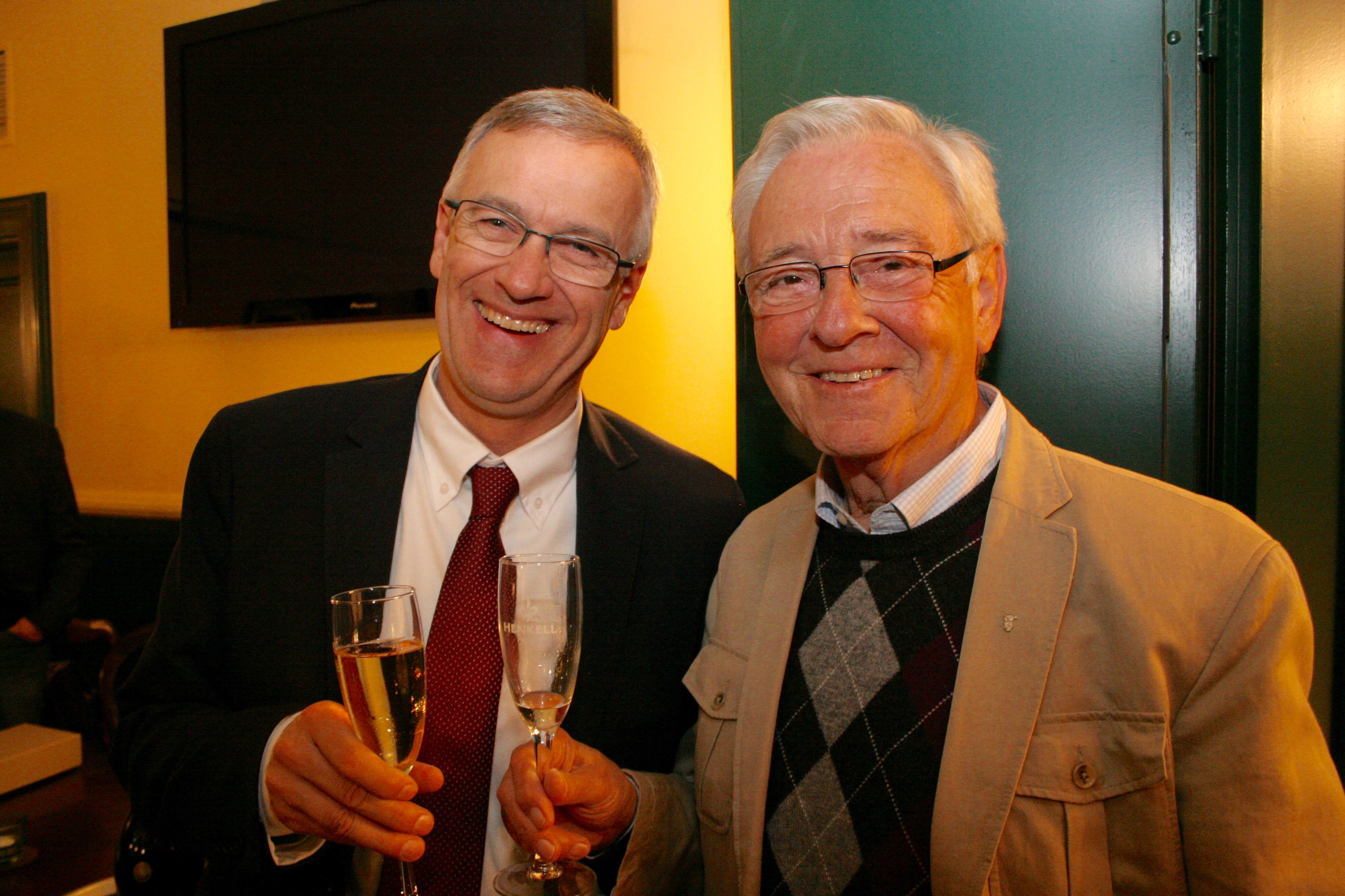 Stefan Schröder gratulierte Hilmar Börsing als Erster zum 80. Geburtstag