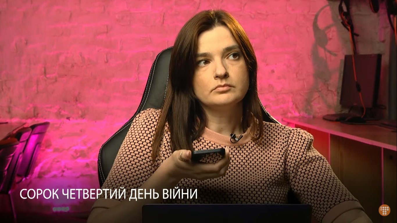 Yevheniya Motorevska, Chefredakteurin. Foto: hromadske